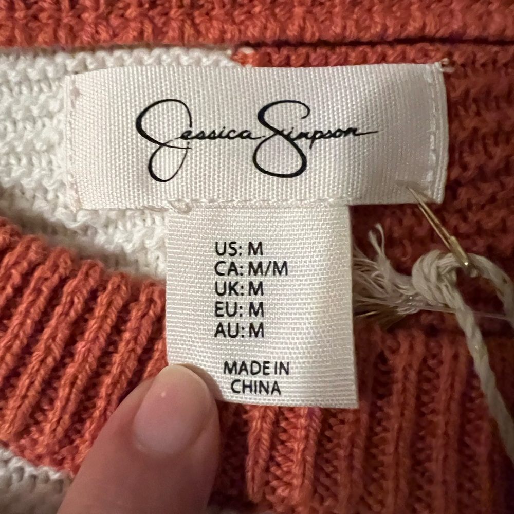 Brand New Patchwork Sweater Size Medium - image 3